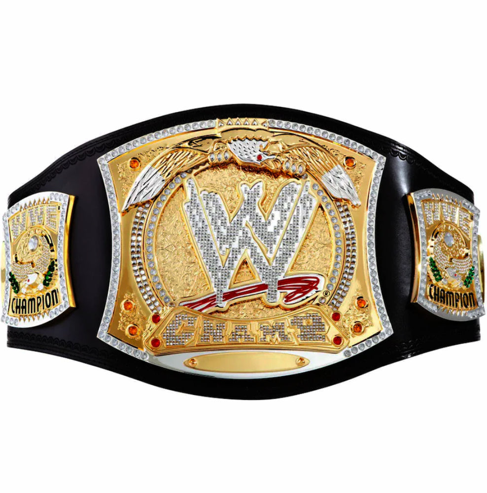 WWE Championship Spinner Replica Leather Title Belt World Championship Belt, Custom Wrestling Champion Belt, Title Belt 4MM