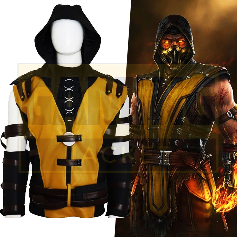 Mortal Kombat 11 Scorpion Leather Jacket