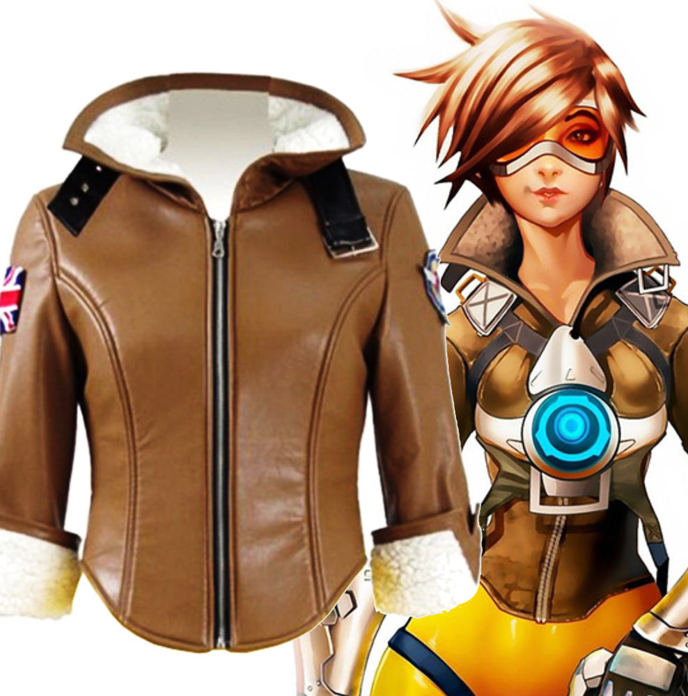 Overwatch Tracer Leather Jacket