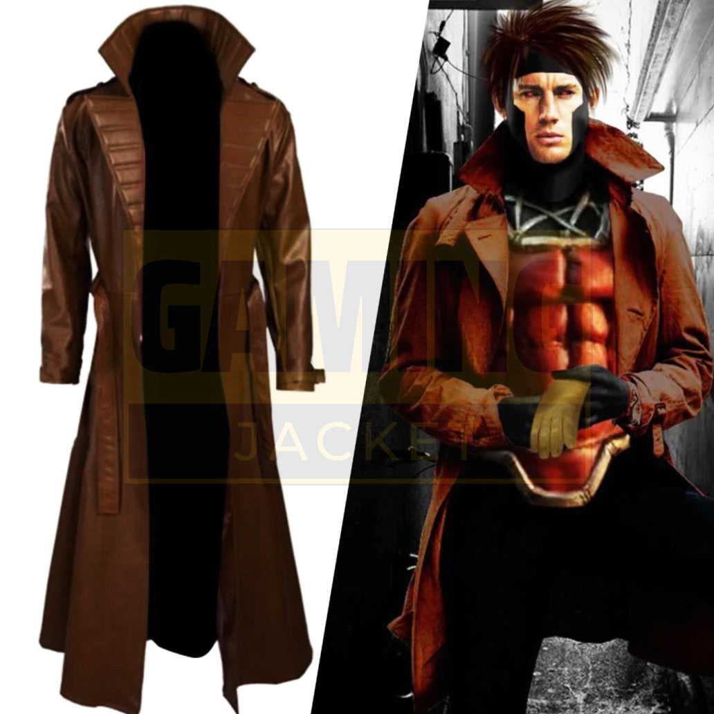 X-Men Channing Tatum Gambit Leather Coat