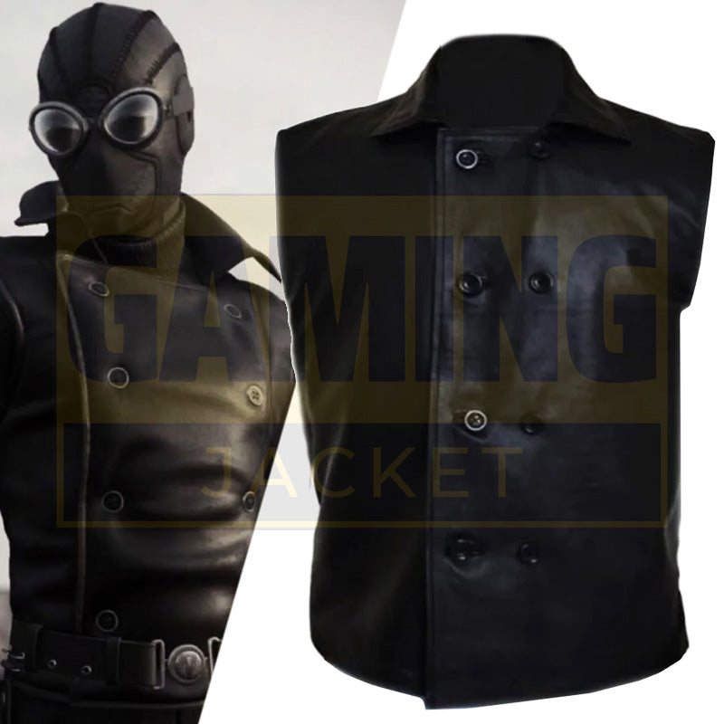 Spiderman Noir Black Leather Vest