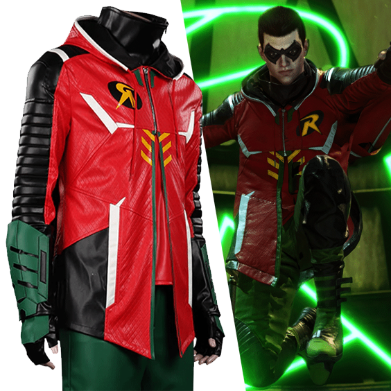 Gotham Knights Robin Leather Coat