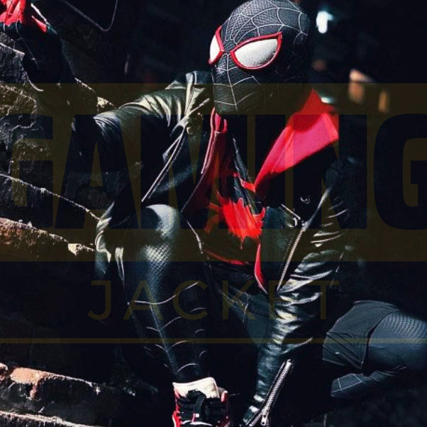 Spiderman Miles Morales Leather Jacket