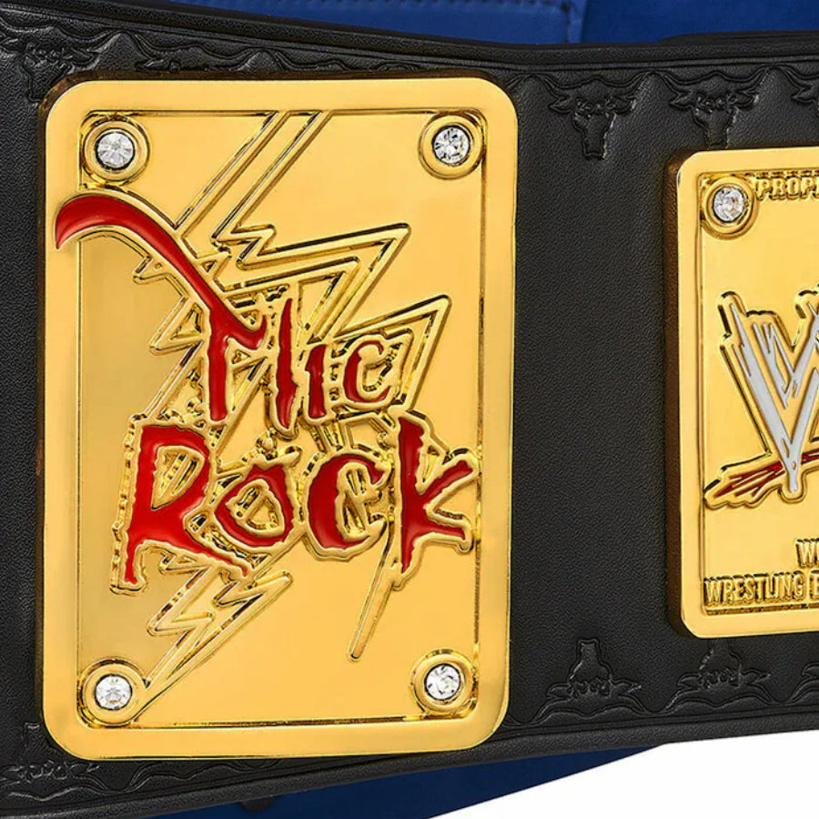 Championship Belt WWE Belt The Rock Brahma Bull Championship Title Replica Belt - 2mm Inactive